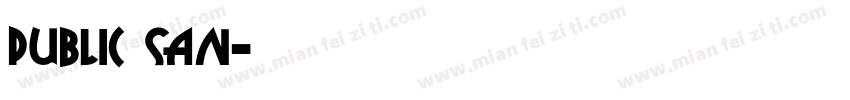 public san字体转换